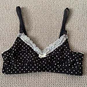 Gilligan & O’Malley Polka Dot Adjustable Modal Blend Nursing Bra - S